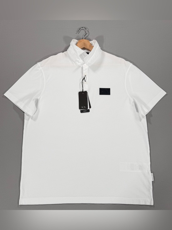 A/X Armani Exchange Other - Armani Exchange Mens White Organic Cotton Short Sleeve Polo Shirt XL